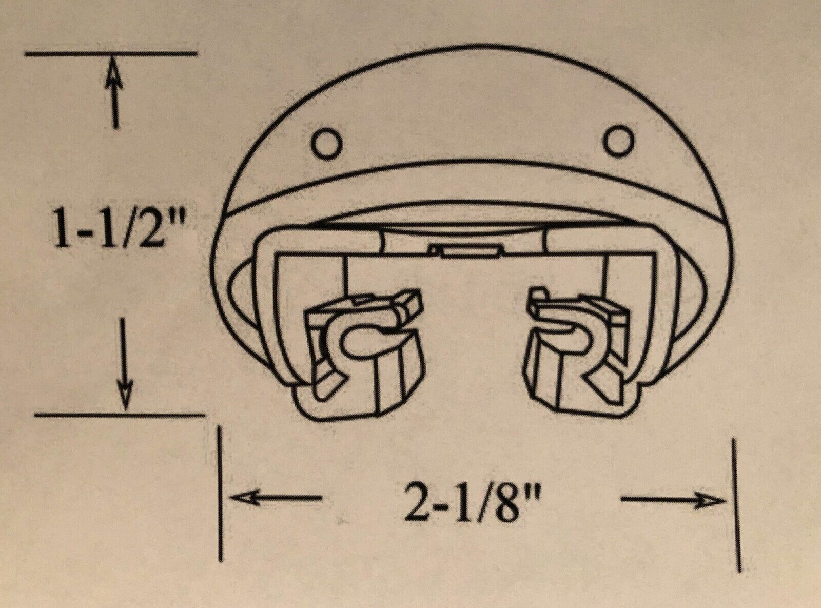 KENLIN RITE TRAK II (QTY. 5 Drawer Sockets ) Dresser Drawer Parts Plastic Guides Drawer Slide