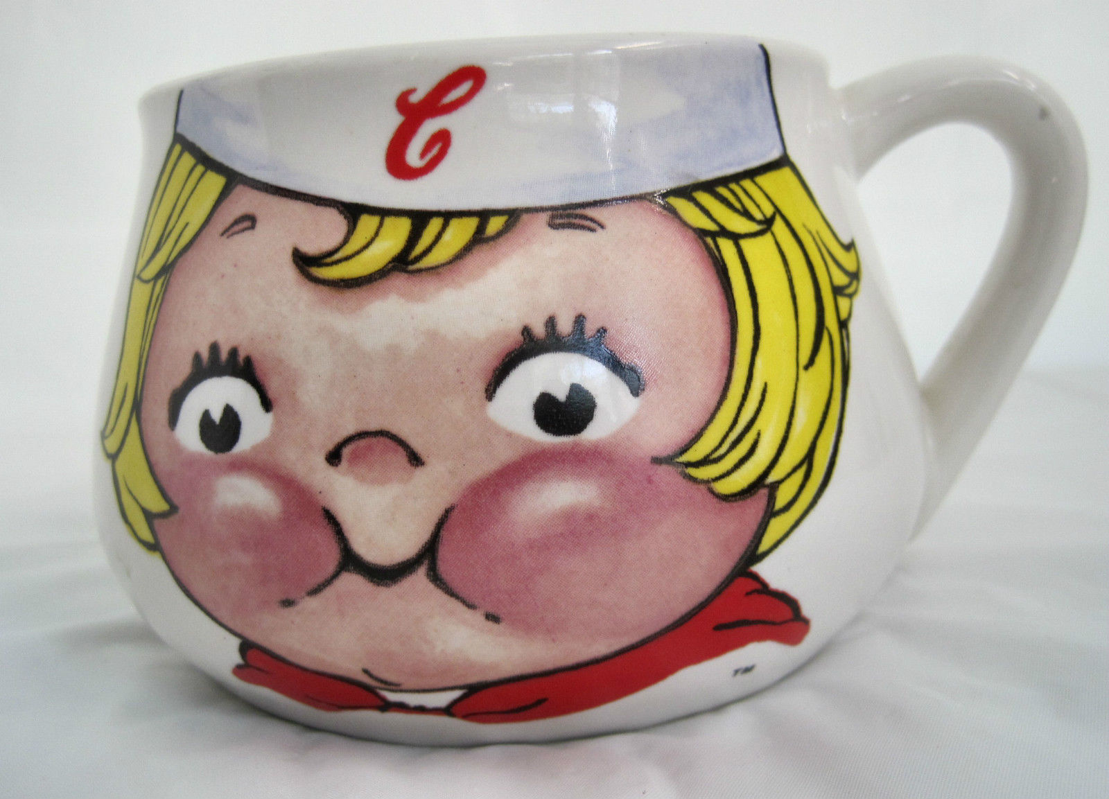 Primary image for Campbell Soup Company Kid Coffee Tea Drinking Cup Mug Large 1998 RED White