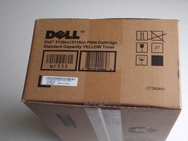 Yellow Toner NF555 Original Dell 3110 and 3115 Standard Capacity 4,000 pages  - $20.00