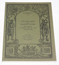 Sothebys Catalogue Atlases Maps Printed Books Voyage Travel London 1984 - $12.86