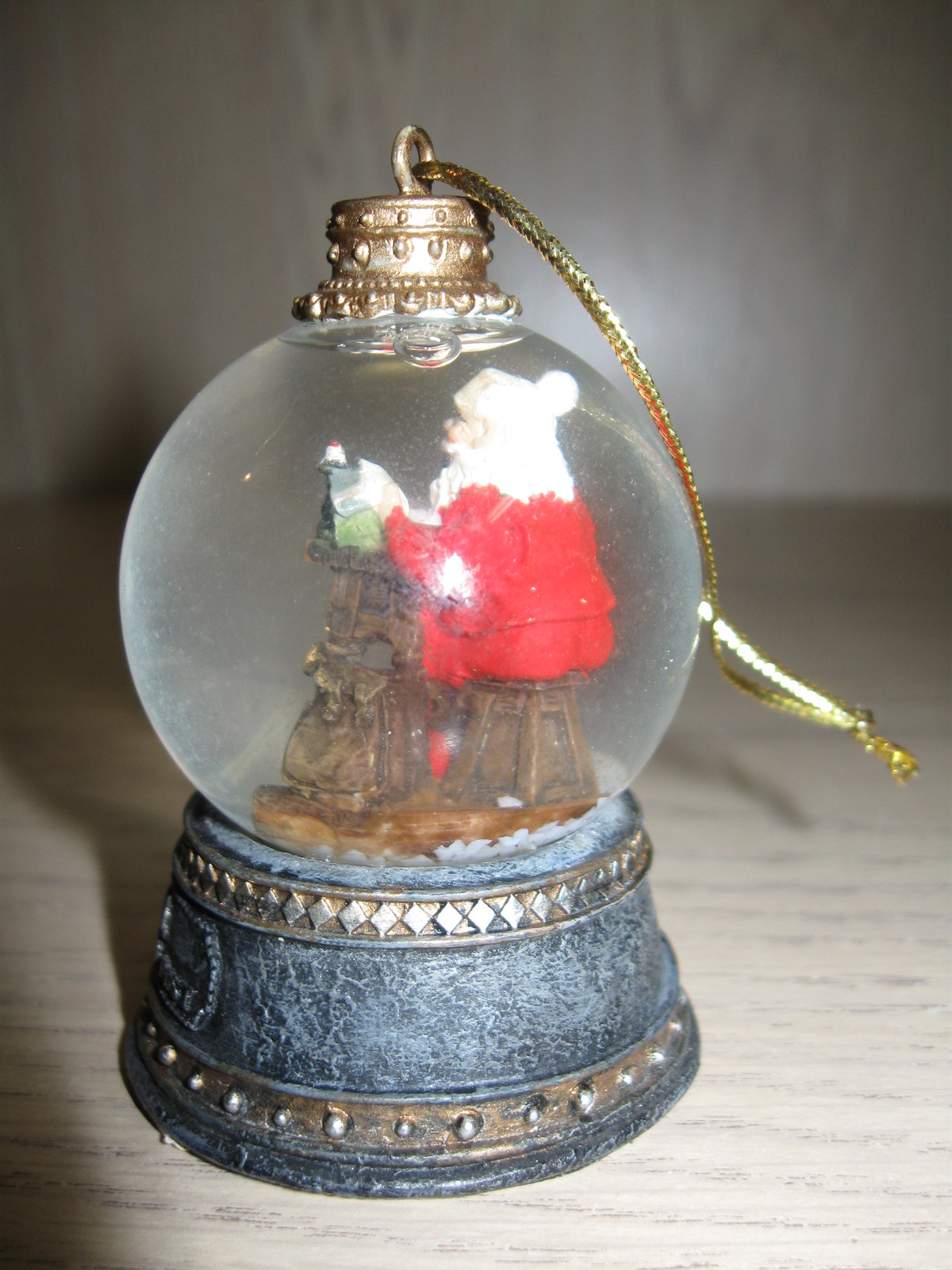 Norman Rockwell Glass Water Globe Christmas Qty 2 Ornament ...