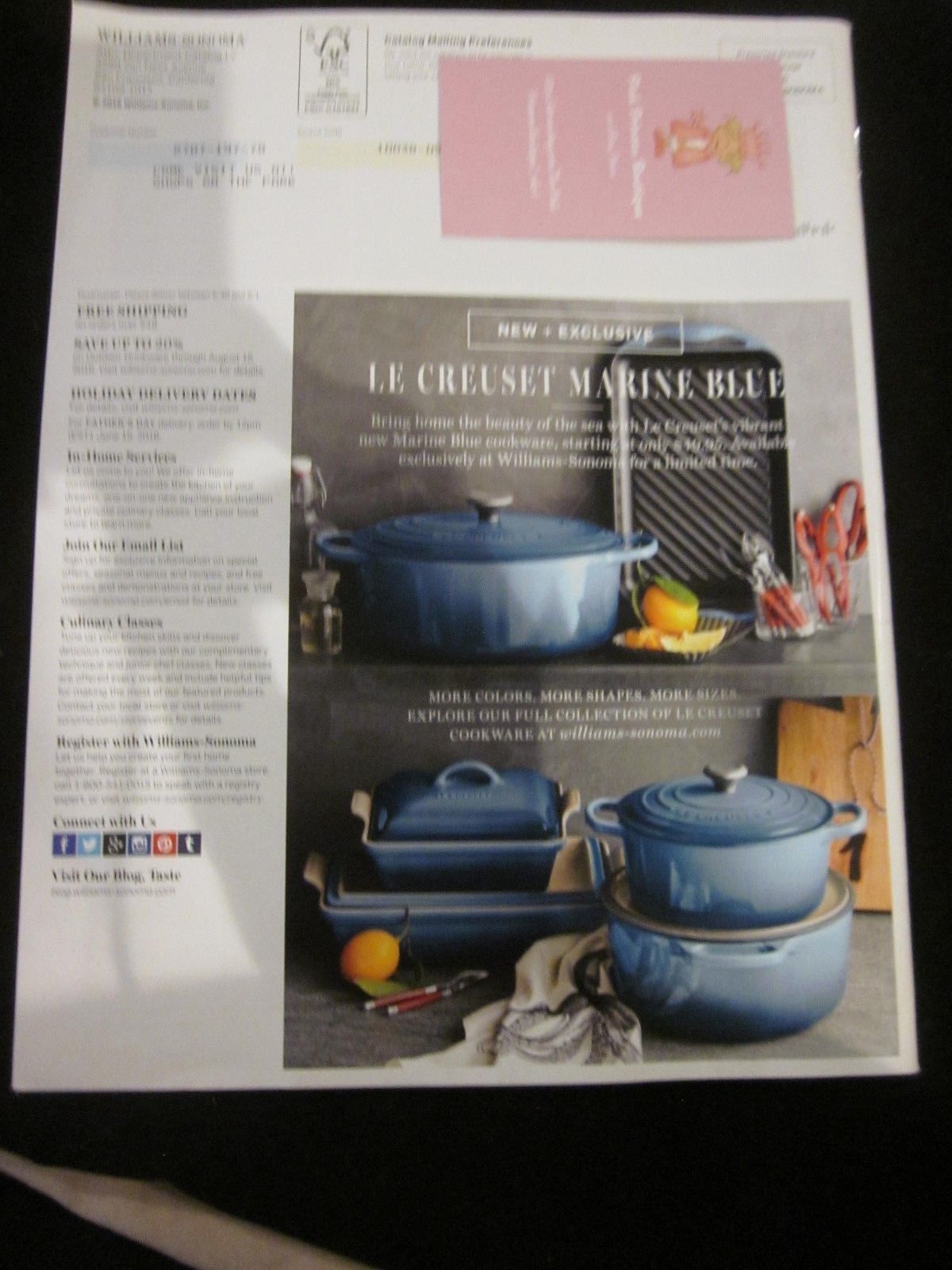WILLIAMSSONOMA CATALOG SUMMER 2016 THE OUTDOOR KITCHEN BRAND NEW