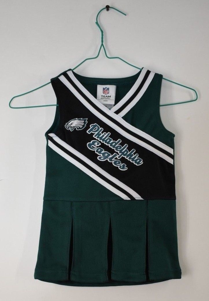Girl's Toddler NFL PHILADELPHIA Eagles Cheerleading Outfit 12 Months