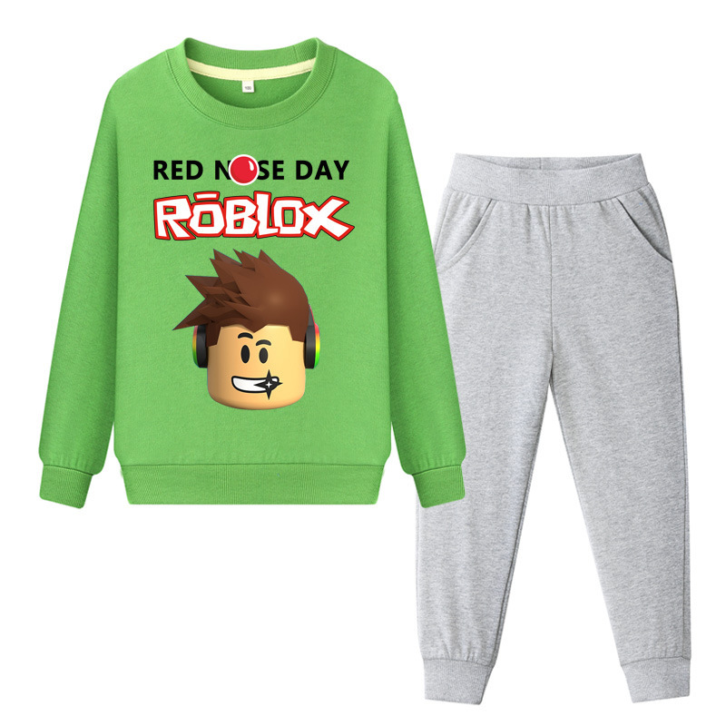Wm Roblox Kid Child Hoodie Sweatpants Green And 50 Similar Items - team 10 red joggers roblox
