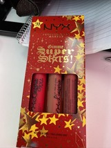 NYX Professional Makeup 3Pc. Gimme Super Stars Lip Lingerie XXL Matte Li... - $13.37