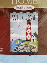 Home Inspirations Lighthouse Welcome Spring/summer Garden Flag, 12&quot; X 18&quot; - $12.00