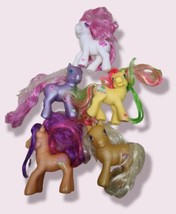 Lot of 5 My Little Pony from 2002-2007. Strawberry, Butterfly, Pie, Lolly, etc.