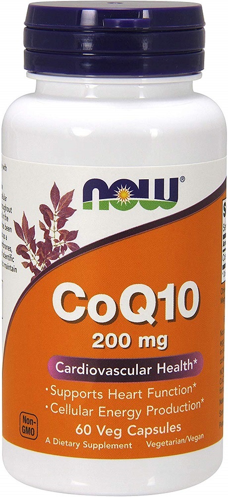 NOW Supplements, CoQ10 200 mg, 60 Veg Capsules