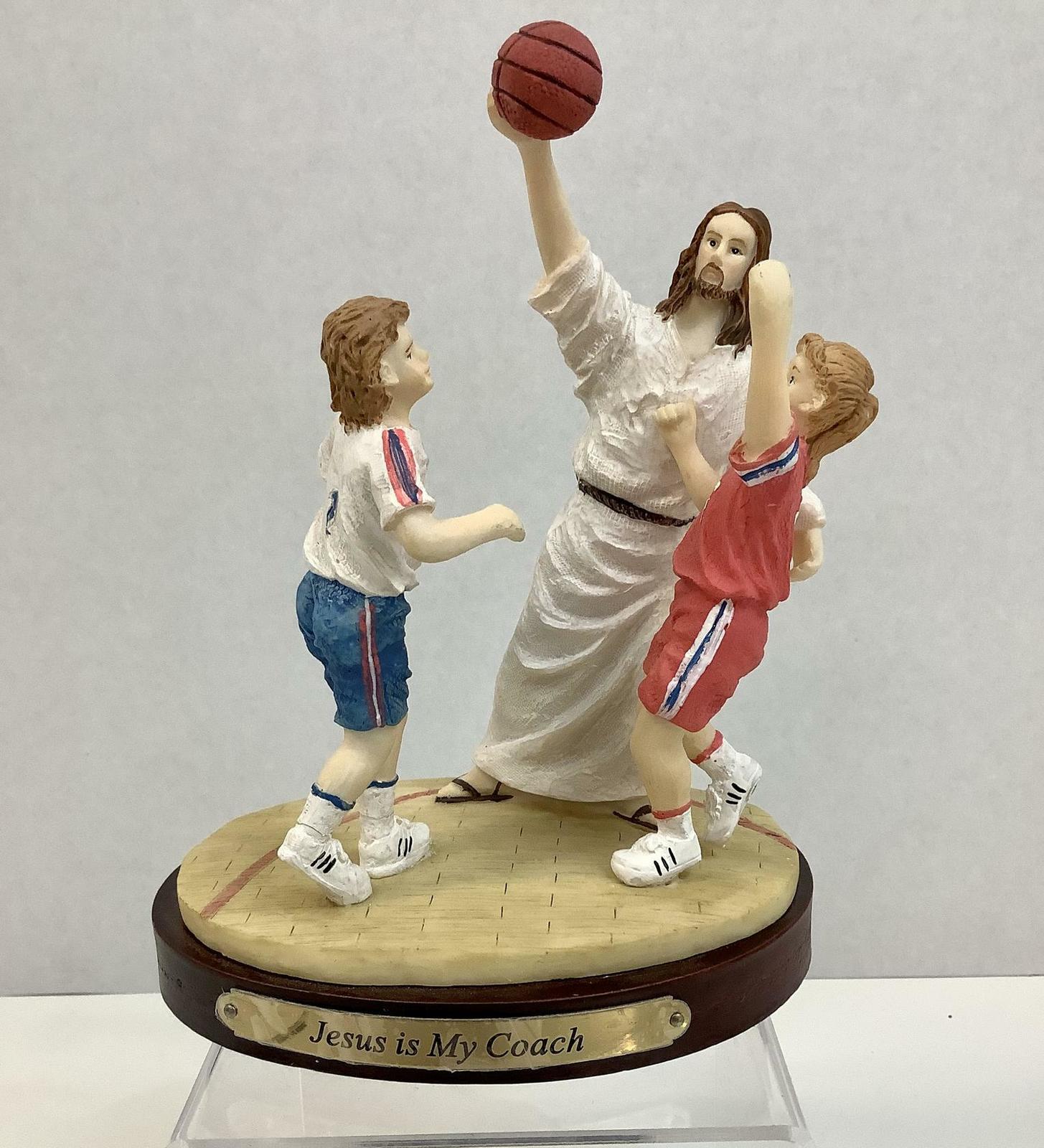 Devon~Jesus Is My Basketball Coach~Religious Spiritual Figurine~ 6" Tall - $38.60