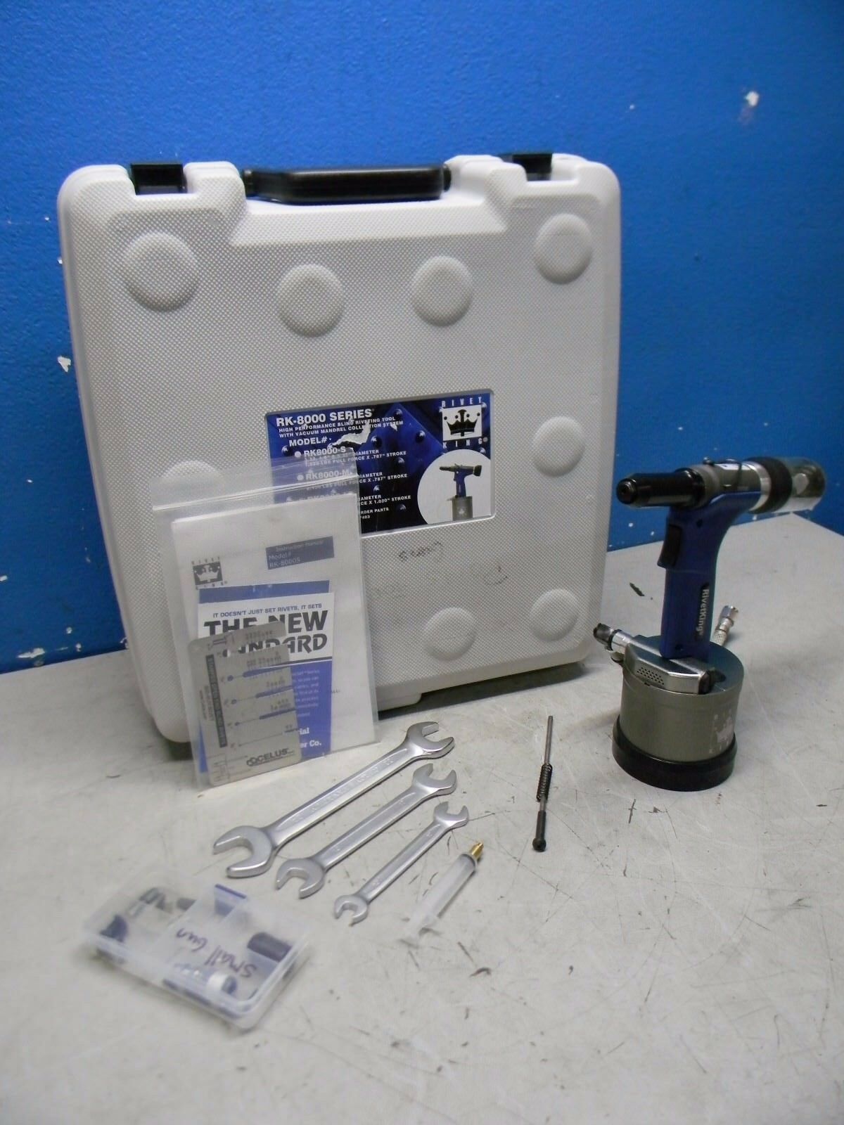 Rivet King Pneumatic Rivet Tool Riveter for 1/8" Rivets RK8000S REPAIR