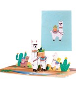 3D Llama Pop-Up Birthday Card Gift for Kid Dad Business Cartoon Animal G... - $12.23