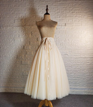 Ivory White Wide High Waisted Tulle Skirt Outfit Vintage Inspired Holiday Outfit image 1
