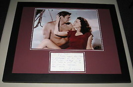 Maureen O'Sullivan Signed Framed 16x20 Letter & Photo Display Tarzan JSA Jane image 1
