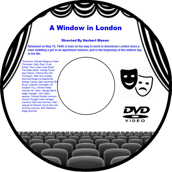 A Window in London 1940 DVD Film British Thriller Michael Redgrave Sally Gray