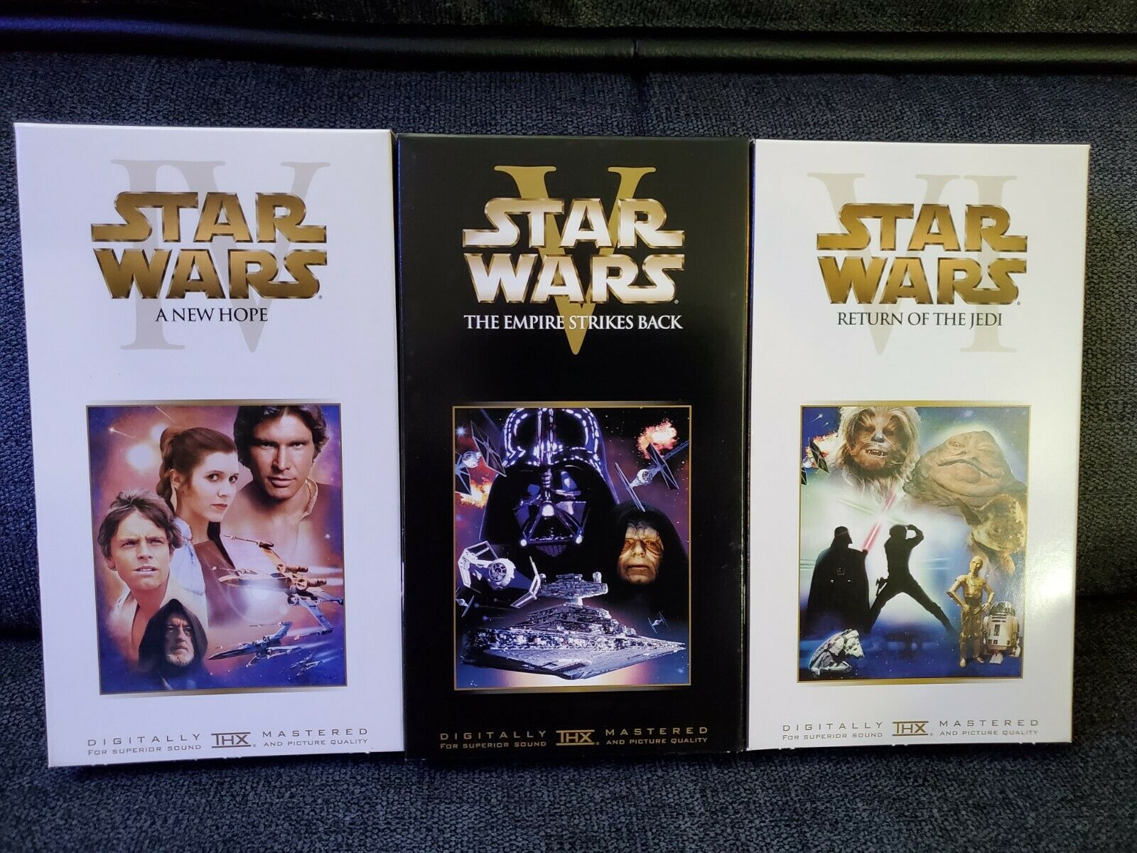 Star Wars Original Trilogy THX Digitally Remastered VHS Box Set (2000 ...