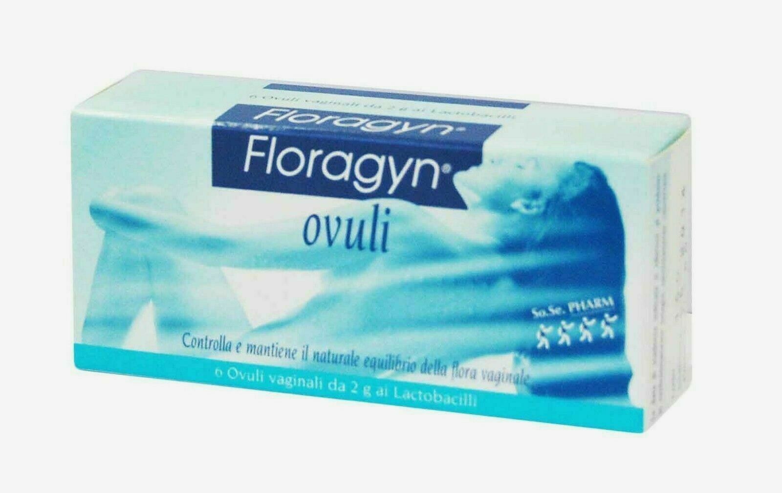 4 PACK Floragyn Ovuli -6 x 2 gr. restores the physiological pH-TRACKING NUMBER.