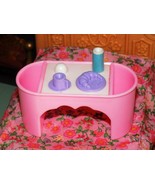 Barbie pink breakfast in bed tray coffee play food fits Loving Family Do... - $5.93