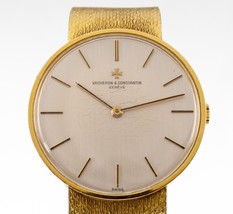 Vacheron Constantin Men&#39;s 18k Gold Mechanical Watch w/ Original Mesh Band - $8,415.00