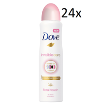 24x Dove Invisible Care Floral Touch Deodorant Spray 48h Anti-Transpirant 150ml - $91.56