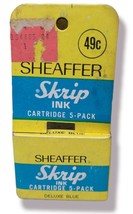 Vintage NEW IN BOX Sheaffer SKRIP INK Cartridge 5-Pack Deluxe Blue