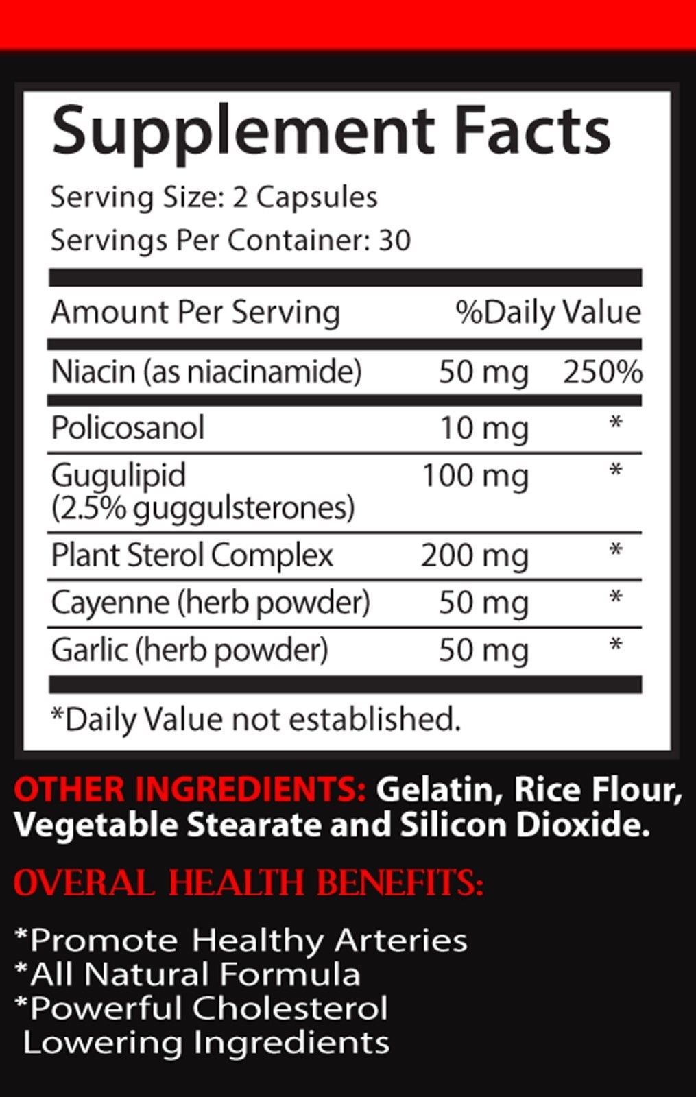 Natural sterol complex CHOLESTEROL RELIEF FORMULA 2B Immunity boost