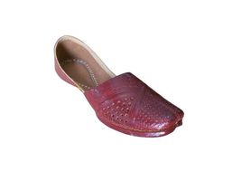 Men Shoes Indian Handmade Jutti Leather Espadrilles Mojari Casual Flat US 7-10 - $54.99