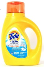 1 Bottle Tide 40 Oz Simply Clean &amp; Fresh Refreshing Breeze 25 Loads Dete... - $17.99