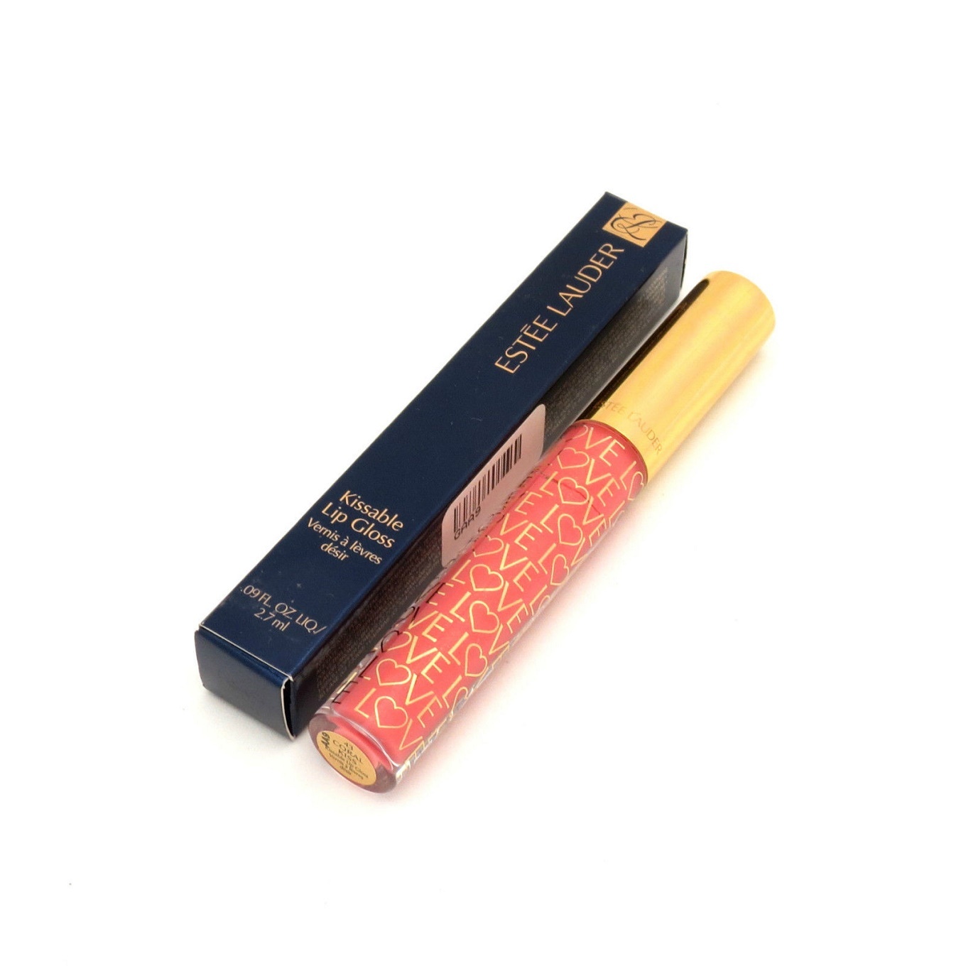 Estee Lauder Kissable Lip Gloss in Coral Kiss NIB Discontinued