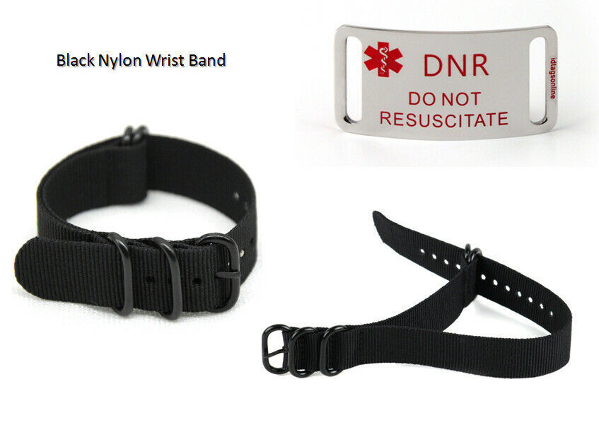 DO NOT RESUSCITATE DNR Medical Id Alert Bracelet. Free Emergency Card