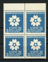 Chile Stamp Osaka Japan Expo '70 Block of 4 MNH #754 - $11.71