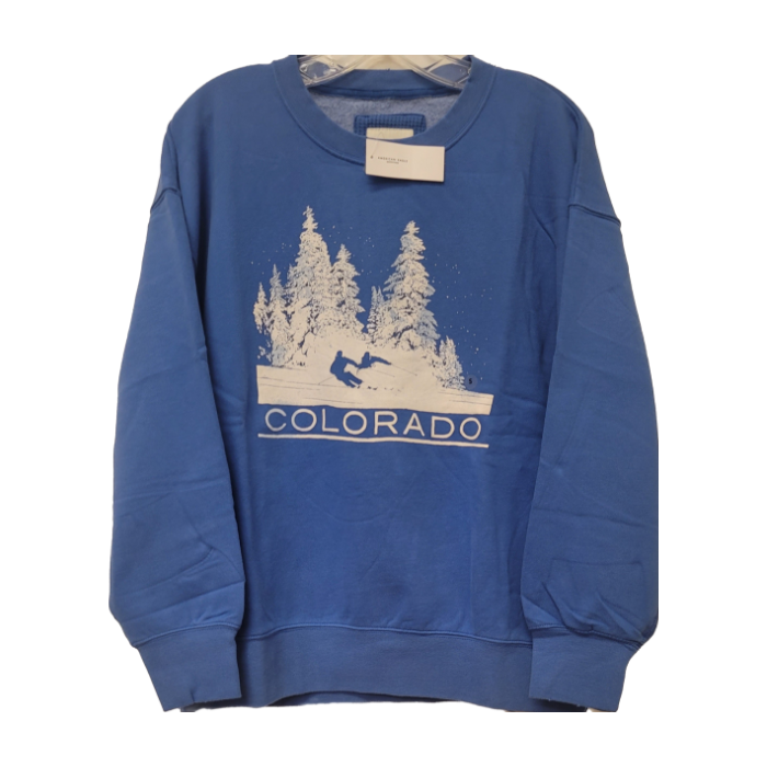 American Eagle Women's Super Soft Colorado Blue Sweatshirt, S