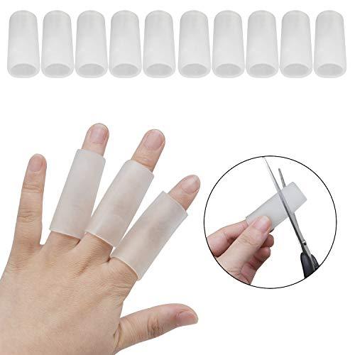 （10 PCS Finger Protectors, Gel Finger Cots, Silicone Finger Sleeves