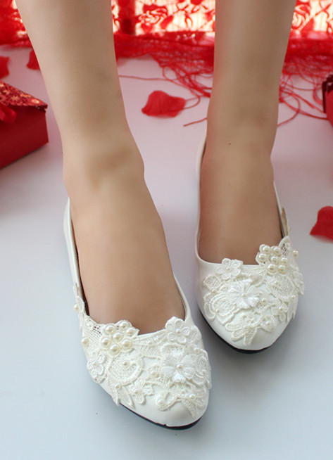 Women flat wedding shoes,wedding shoes for bride,ivory lace wedding shoes uk