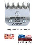 Andis CeramicEdge 5 SKIP Blade*Fit Oster A5,Many Wahl,Laube Clipper*PET ... - $62.99