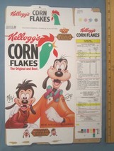 1991 Empty Cereal Box Kellogg's Corn Flakes Goof Troop Goofy Max [Y155C15e] - $16.32