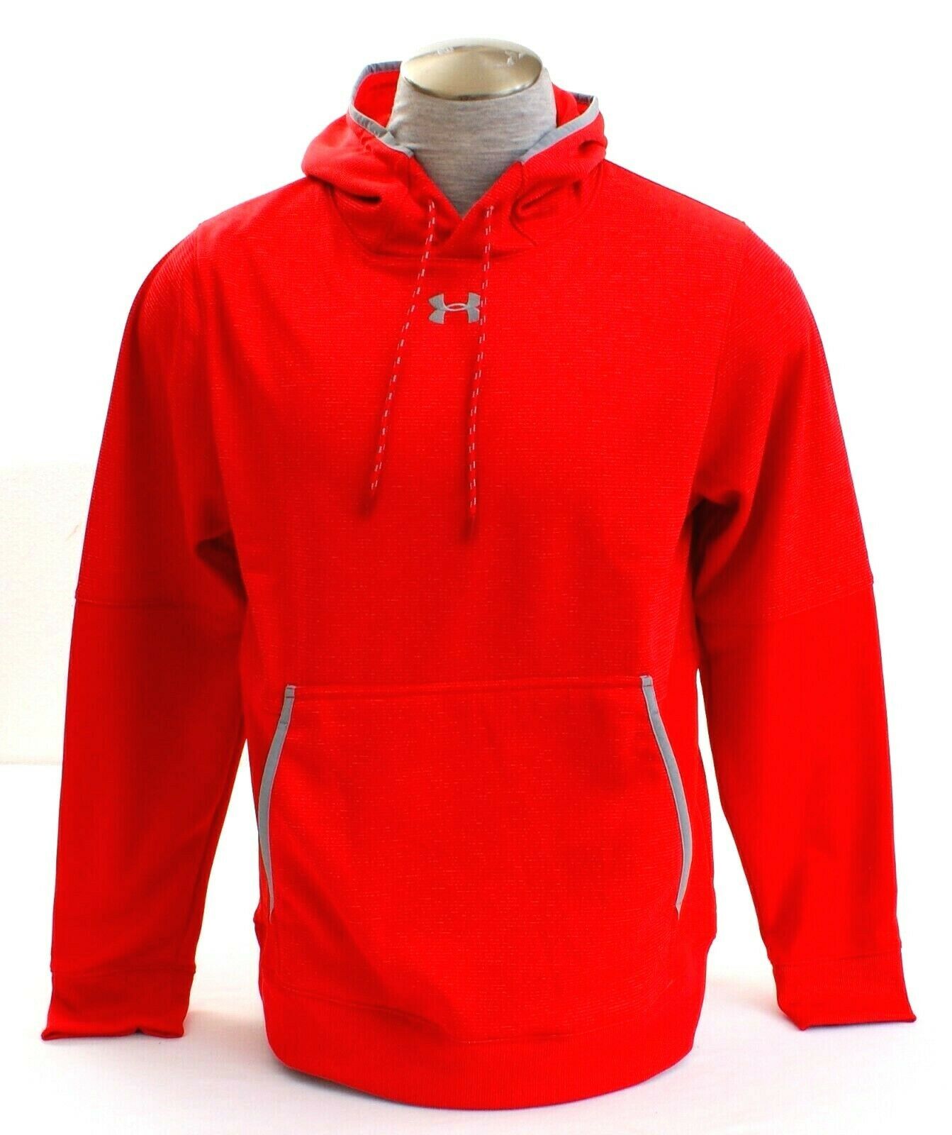Under Armour Storm Red UA Armour Fleece Textured Hoodie Men's NWT
