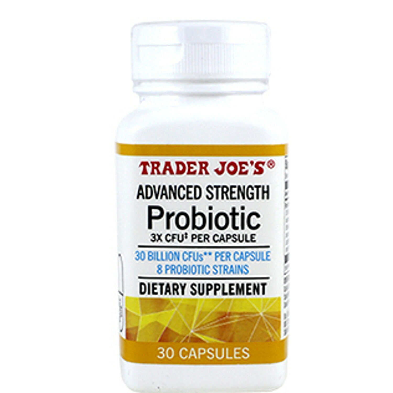 Trader Joes Advanced Strength Probiotic 30 Capsules 1 Bottle Dietary Supplements 6847