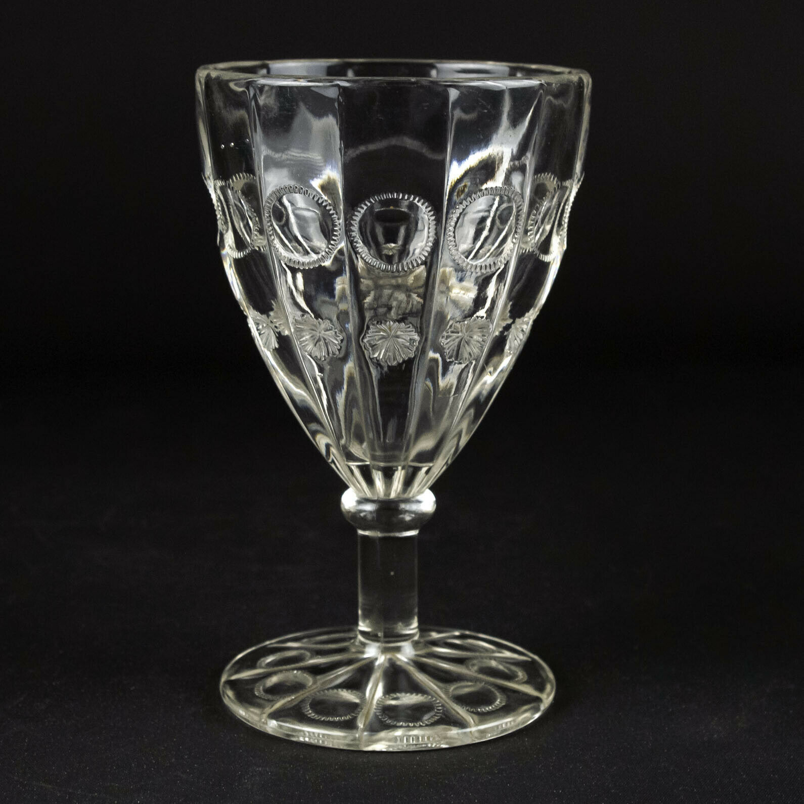 Dalzell Gilmore & Leighton Priscilla Goblet, Antique EAPG 1888 Moon ...