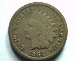1864-L S5b INDIAN CENT PENNY GOOD+ G+ NICE ORIGINAL COIN BOBS COINS FAST... - $74.00