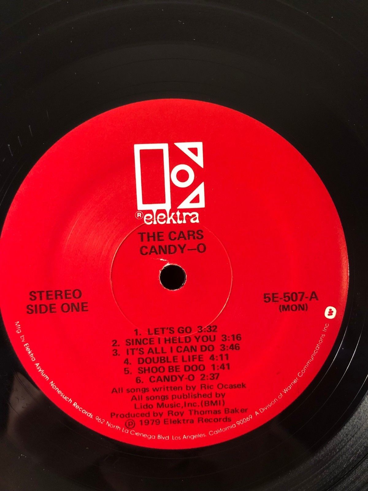 1979 The Cars CandyO Record Vinyl Album LP Elektra 5E507