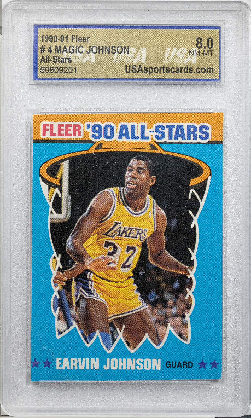 199091 FLEER MAGIC JOHNSON ALLSTARS 4 USASPORTSCARDS