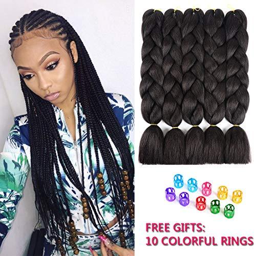 Ling Xiu Jumbo Braiding Synthetic Hair 5Pcs/Lot High Temperature Braids ...