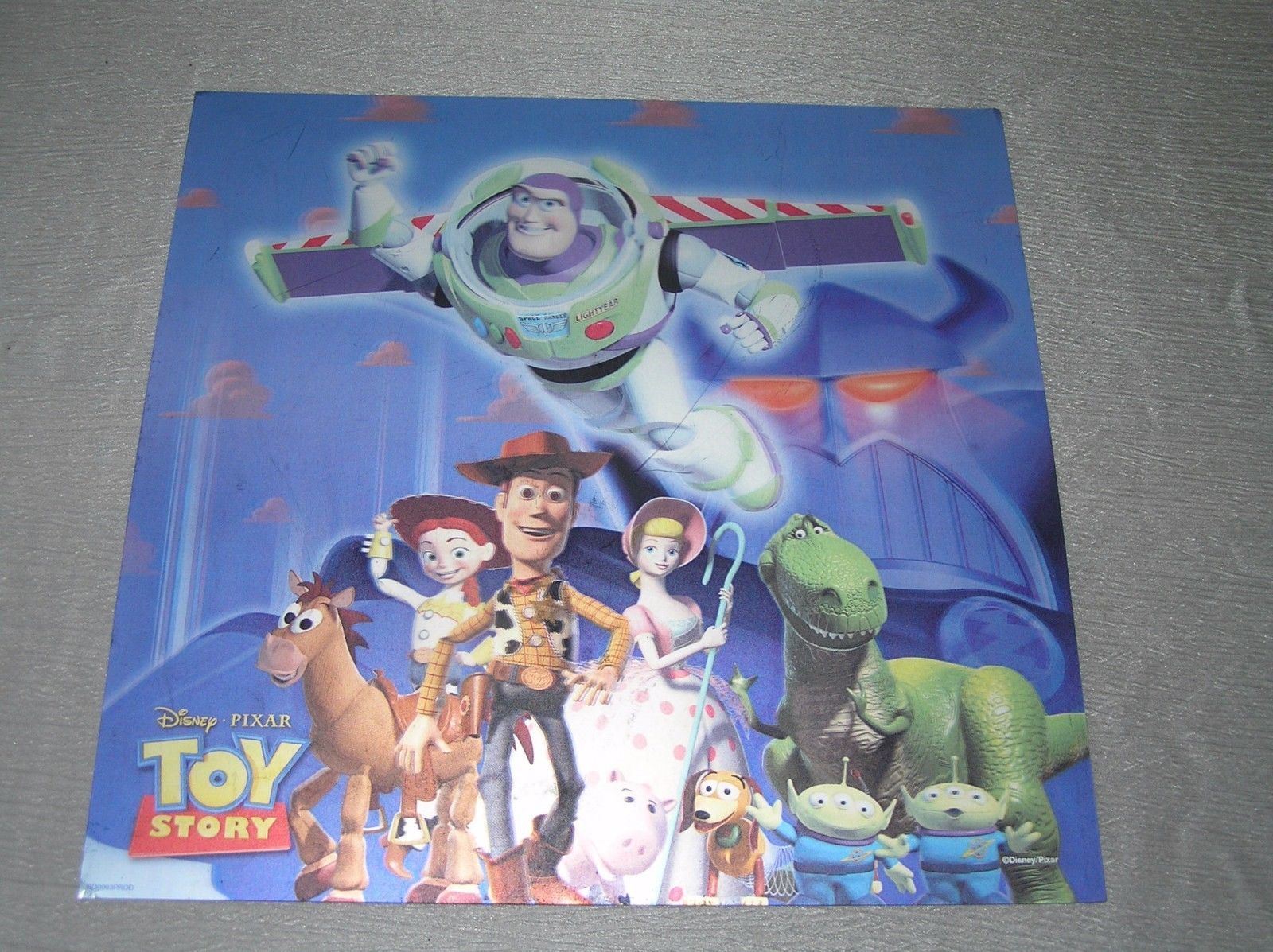 Disney Pixar Holographic TOY STORY Buzz Lightyear WOODY Plastic Picture ...