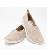 Skechers Arya Sparkle Slip-On Shoes in Natural 9 1/2 M - $63.04