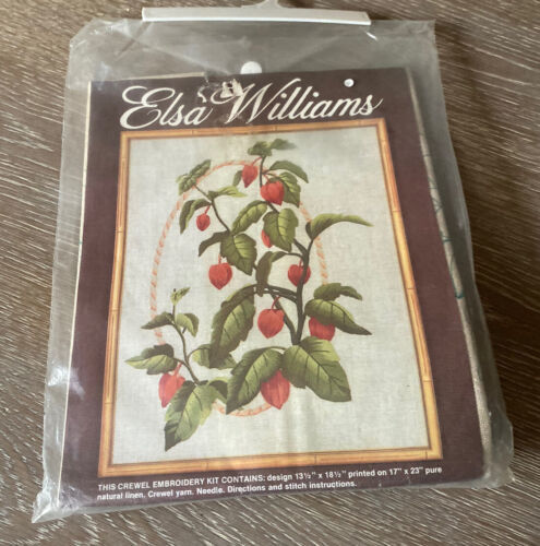 Elsa Williams Crewel Embroidery Kit Chinese Lanterns By Nancy King Kit 00212 - $39.59