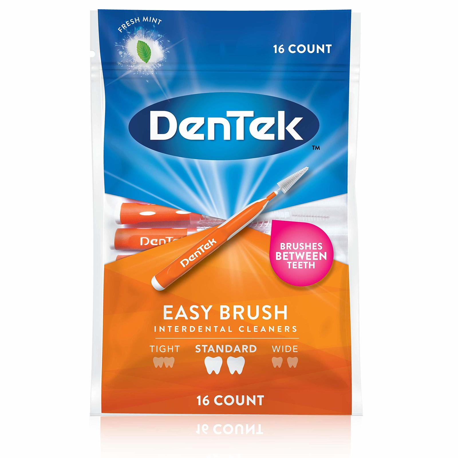 DenTek Easy Brush Interdental Cleaners Brushes Between Teeth