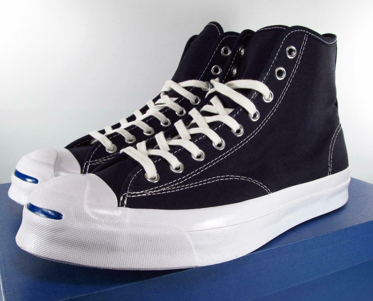 Converse Jack Purcell Signature High Top INKED Blue 153592C (9.5 Women ...