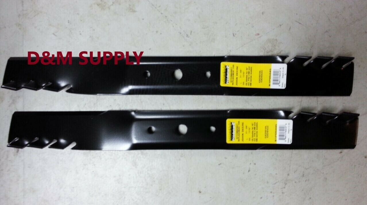 Set of 2 mulching mower blades to Fit John Deere 42" GX20249 Fits L100