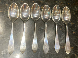 Set Of 6 Sterling Silver Lunt Jefferson 5 3/4” Teaspoons - 925 - $220.00
