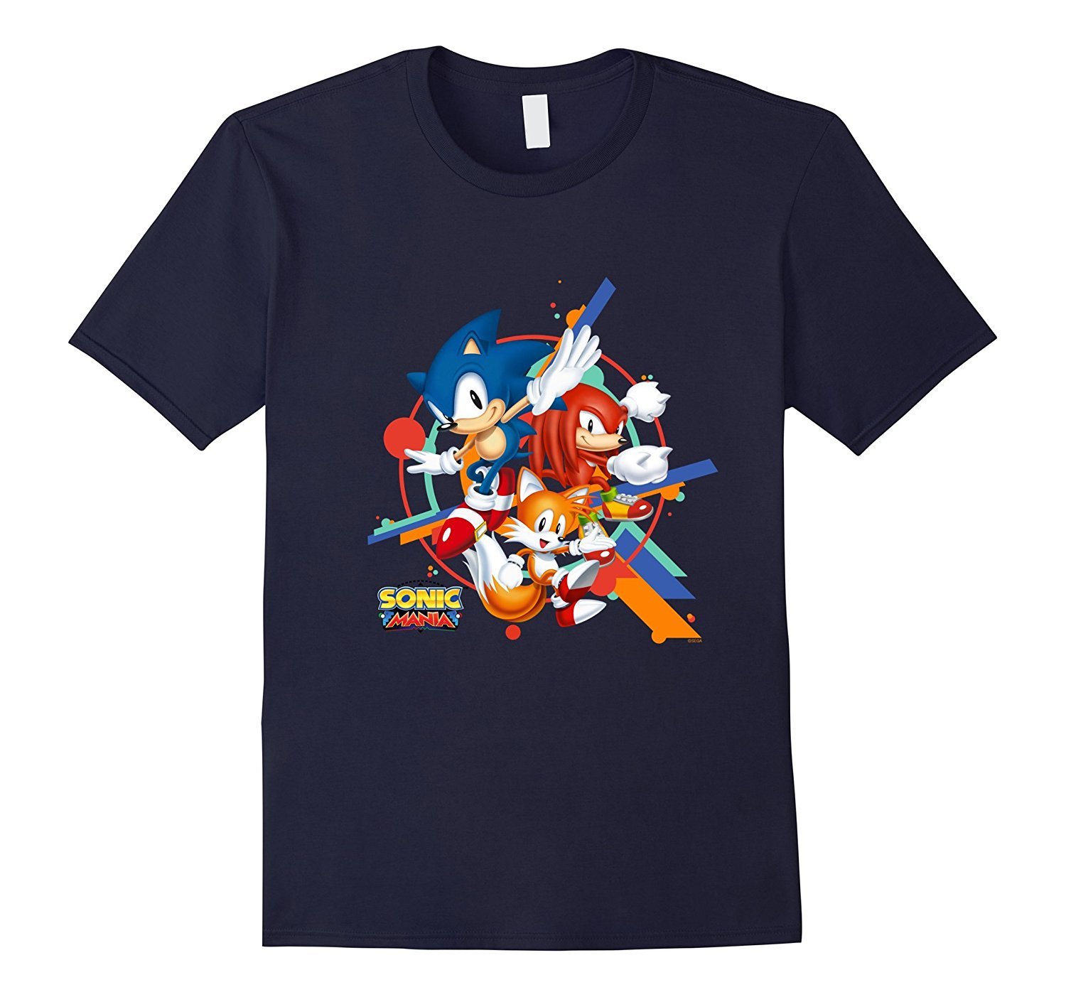 Image of Official Sonic Mania T-Shirt - Sonic, Tails, & Knuckles Men